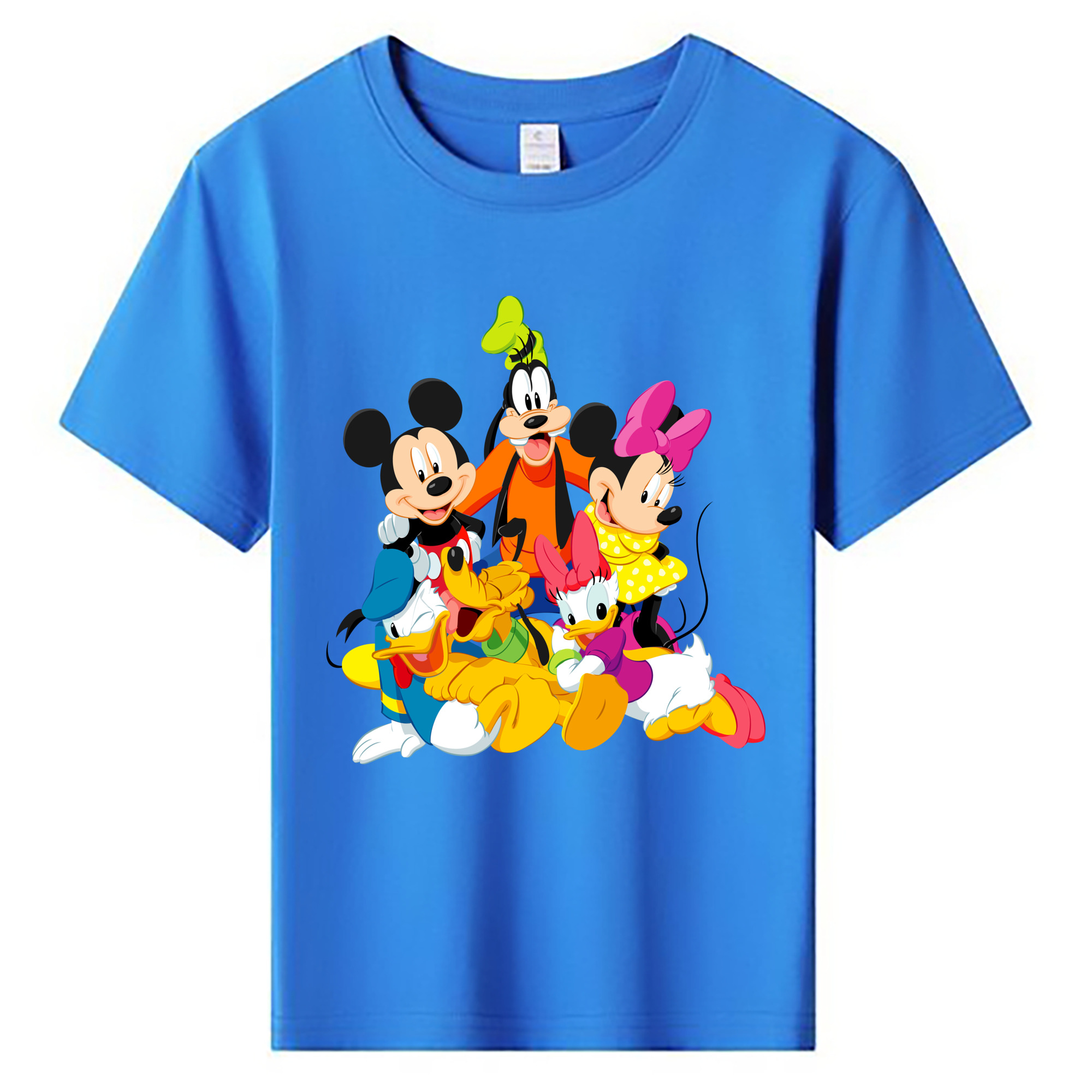 ミッキーマウス Mickey Mouse 綿100％キッズTシャツ（フロントプリント）